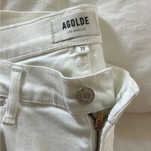 AGOLDE jeans white skinny